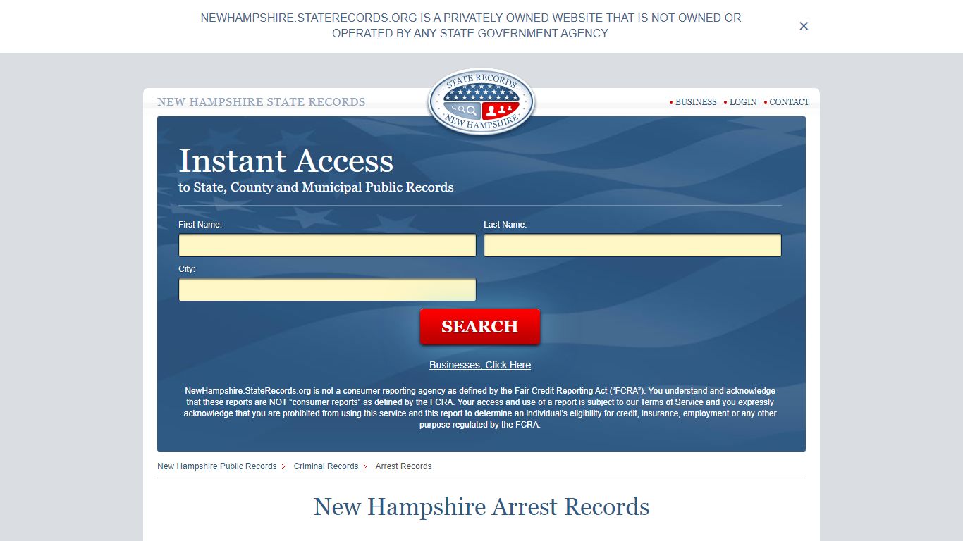 New Hampshire Arrest Records | StateRecords.org